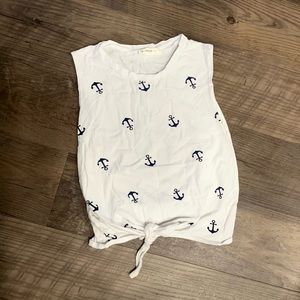 3/$15 Women’s Anchor Front-tie Tank Top